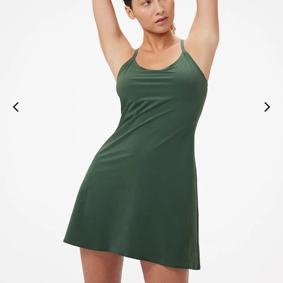 green emerald velvet dress The Exercise Dress in CloudKnit Fabric - Joggy Green | OV